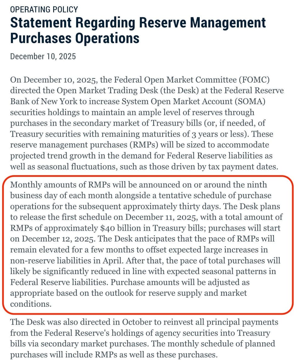 Powell Dropped a Surprise "Mini-QE"... and the Market Said "Nope